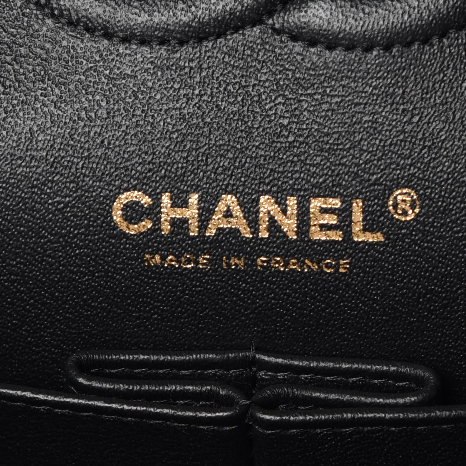 Chanel Lambskin Quilted Studded Medium Double Flap Black 8 of 11