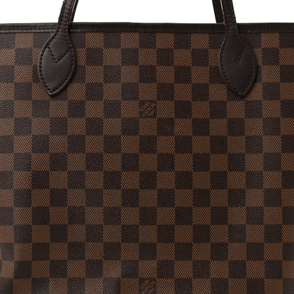 Louis Vuitton Damier Ebene Neo Neverfull MM Rose Ballerine 9 of 14