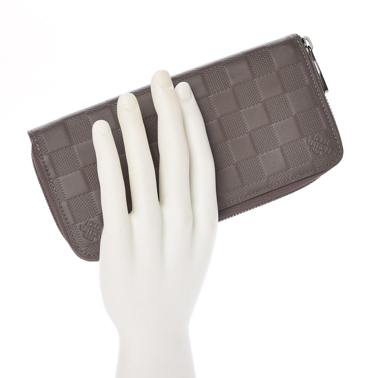 Damier Infini Zippy Vertical Wallet Granit