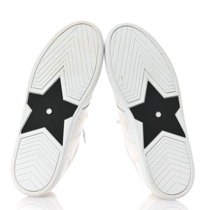 Christian Dior Calfskin Suede Dior Star Low Top Sneakers 37.5 White Gold 6 of 10
