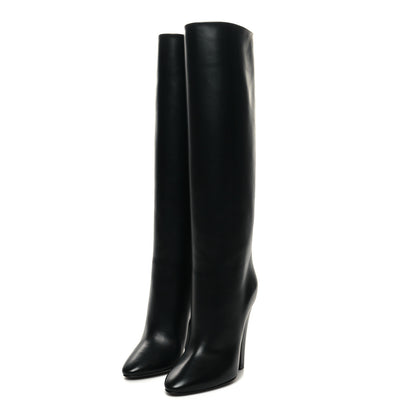 Saint Laurent Vanity Softy Calfskin 68 Tube 110 Boots 36 Black 3 of 8