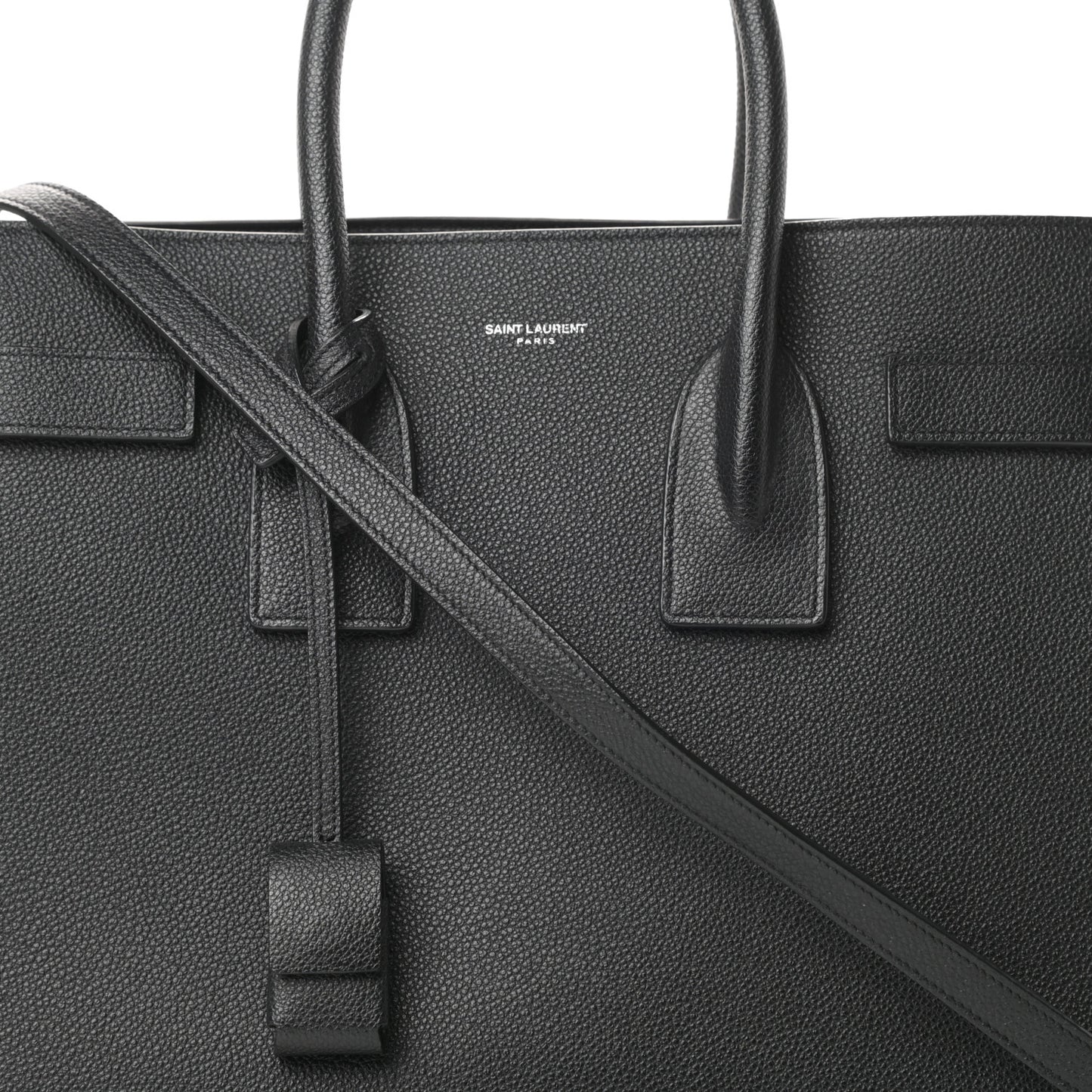 Grained Calfskin Small Sac De Jour Black