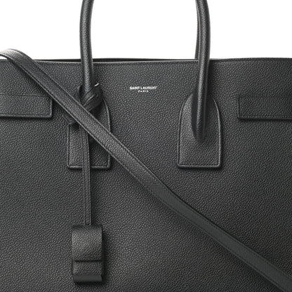 Saint Laurent Grained Calfskin Small Sac De Jour Black 8 of 11