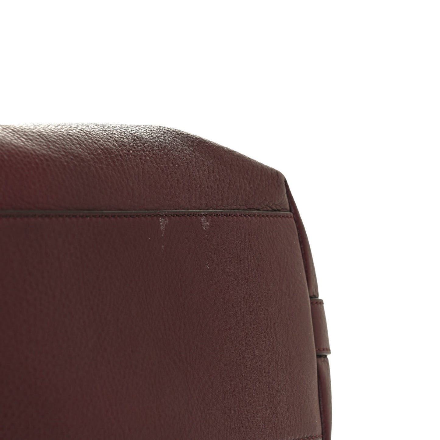 Waxy Grained Calfskin Small Nightingale Oxblood