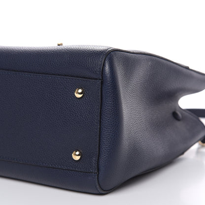 Chanel Grained Calfskin Small Neo Executive Shopper Tote Navy 9 of 12