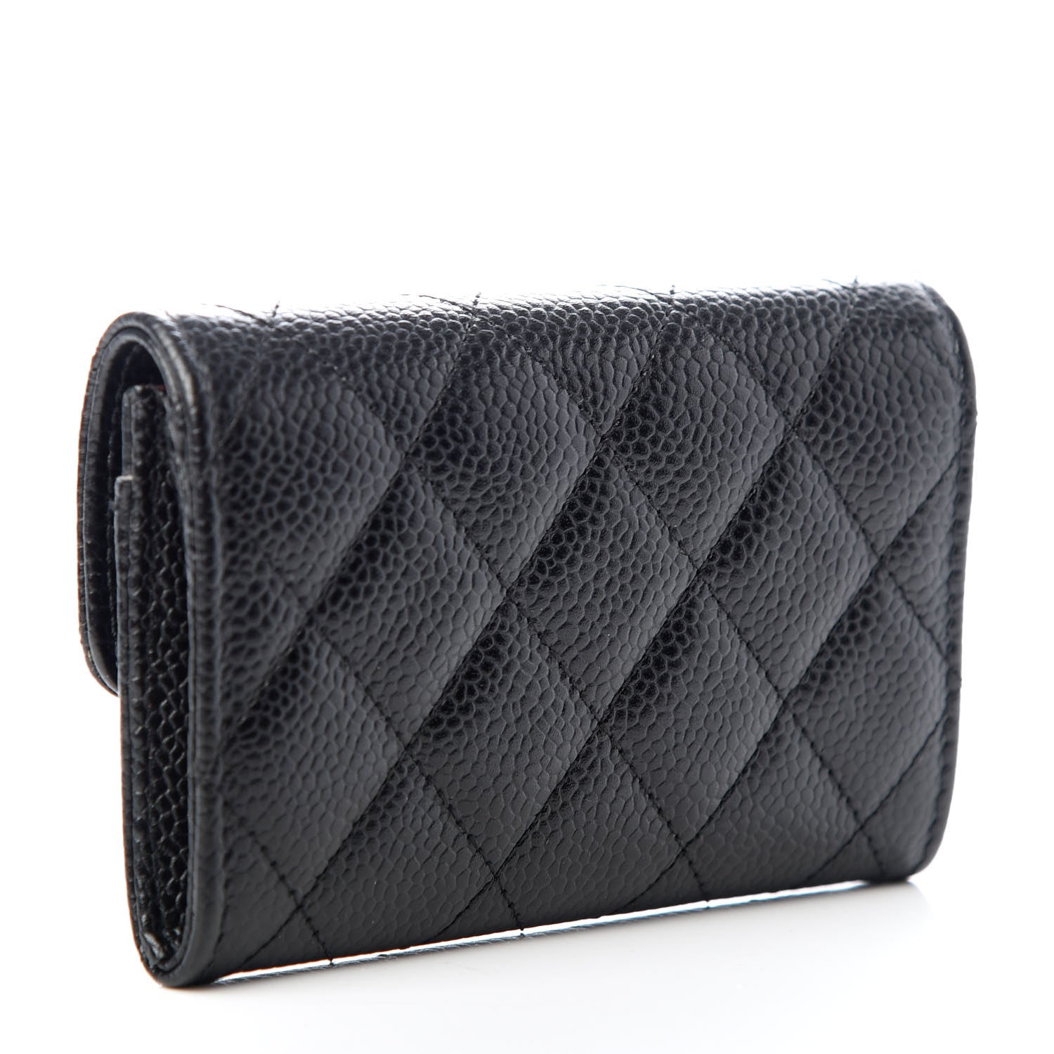 Chanel Caviar Quilted Flap Card Holder Black 3 of 9