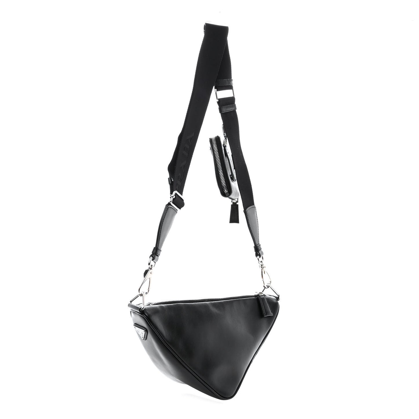 Grace Lux Triangle Shoulder Bag Black