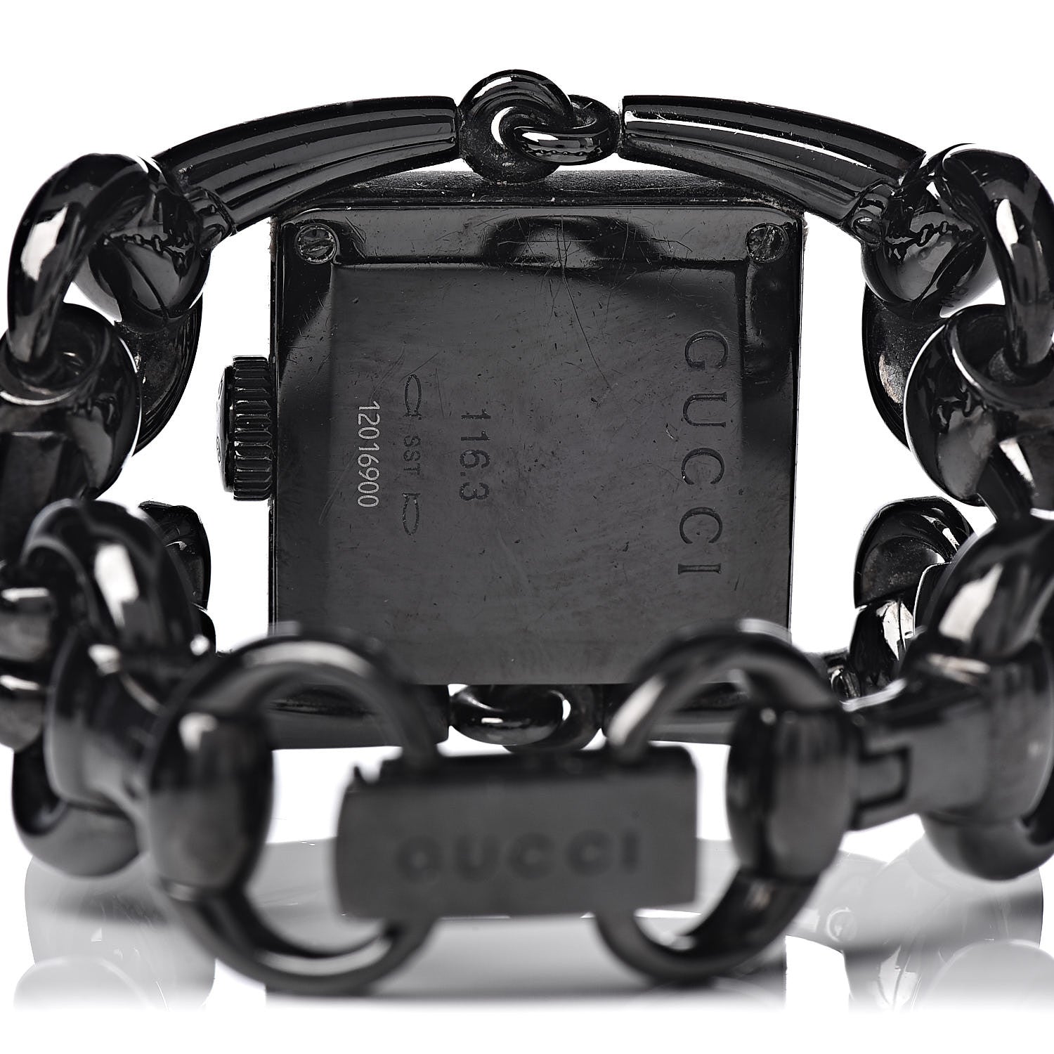 Gucci Stainless Steel 25mm Signoria Quartz Watch Black 5 of 5