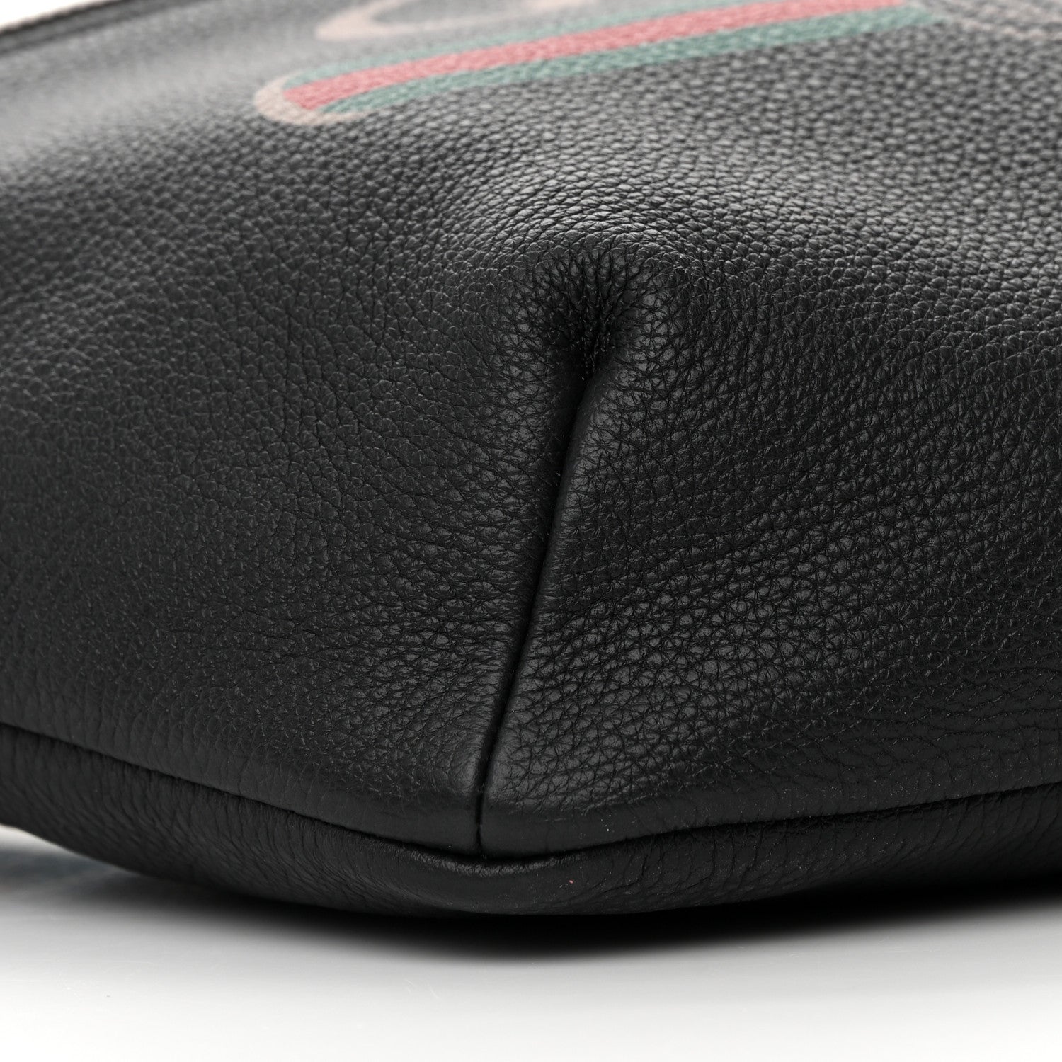 Gucci Grained Calfskin Logo Belt Bag Black 9 of 12