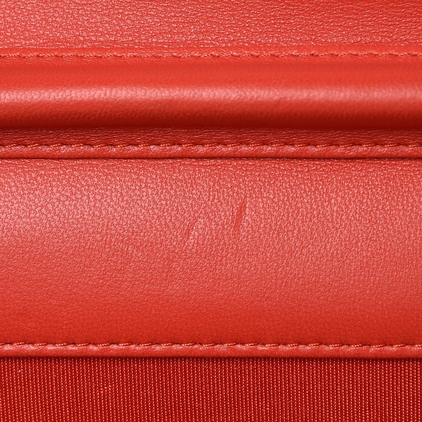 Lambskin Quilted Boy Wallet On Chain WOC Red