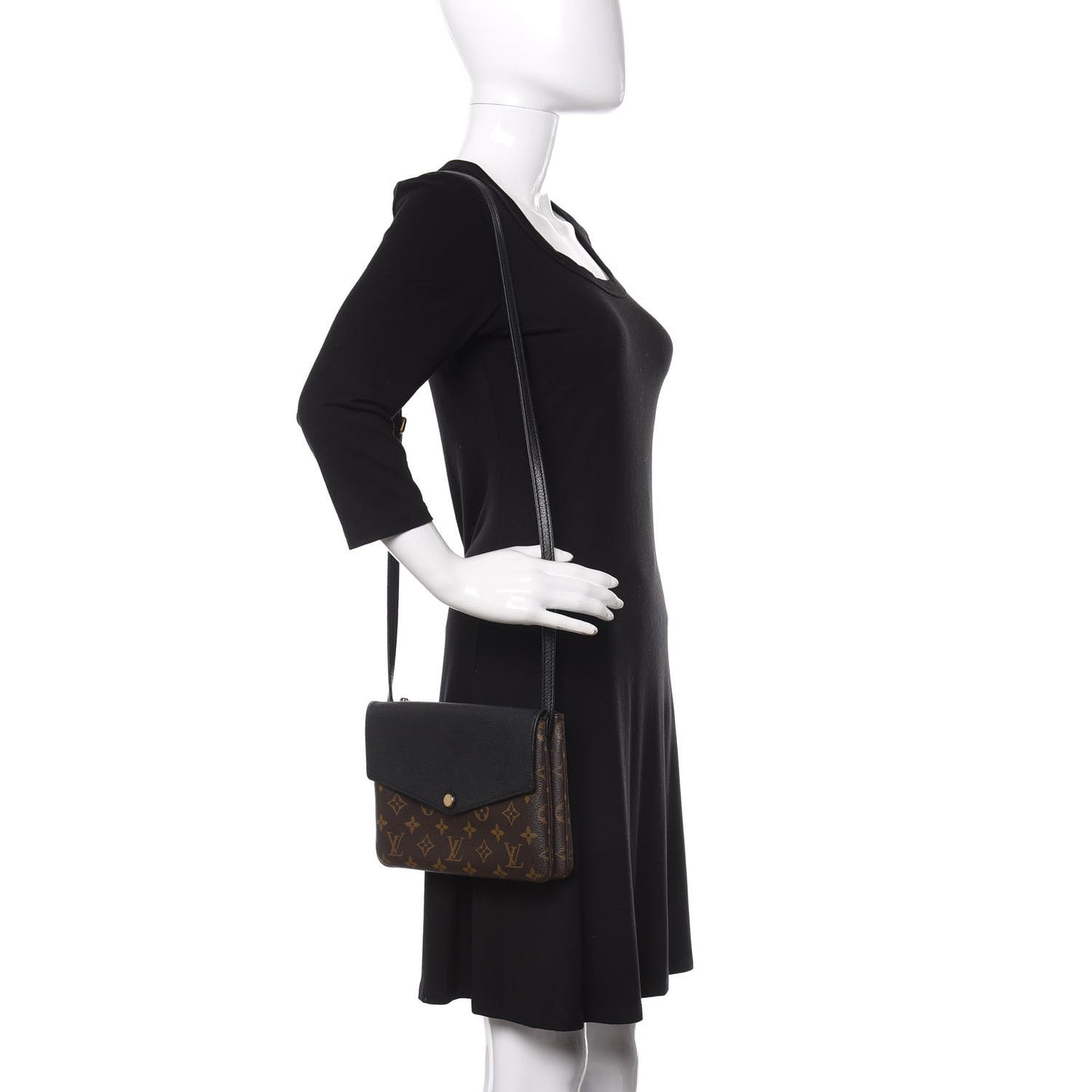 Monogram Twice Pochette Black