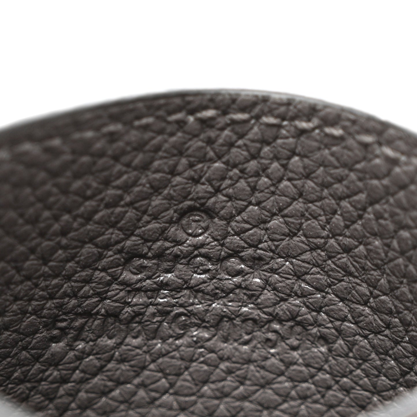 Grainy Calfskin Zumi Card Holder Dusty Grey
