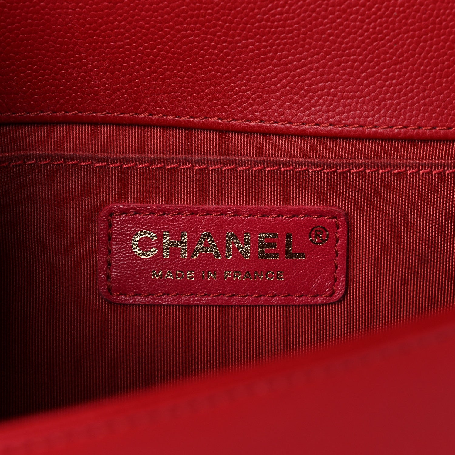 Chanel Caviar Quilted Medium Boy Flap Red 6 of 14