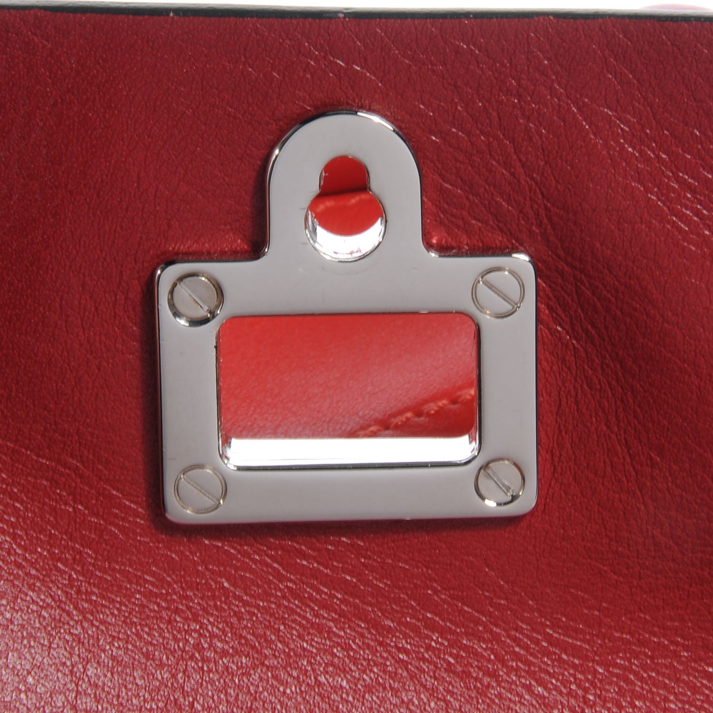 Calfskin PS Courier Bag Poppy Chianti