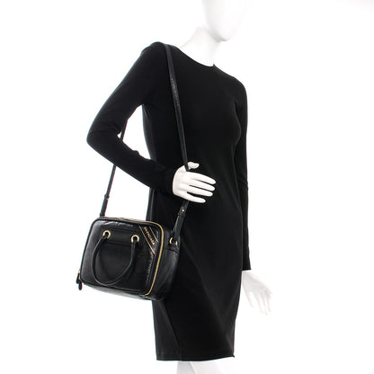 Balenciaga Agneau S Blanket Square Tote Black 2 of 8