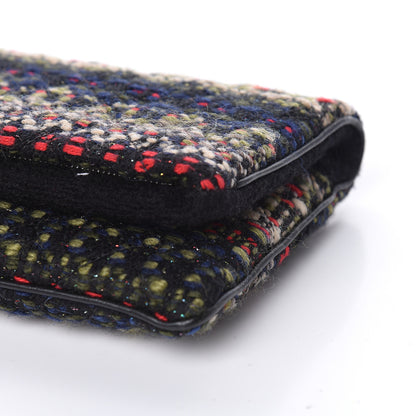 Chanel Tweed Quilted CC Beauty Clutch Black 9 of 9