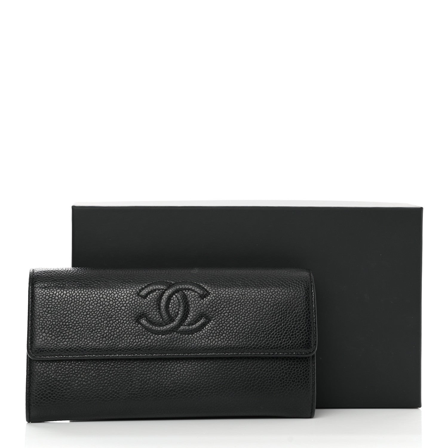 Chanel Caviar Timeless CC Large Gusset Flap Wallet Black 10 of 10