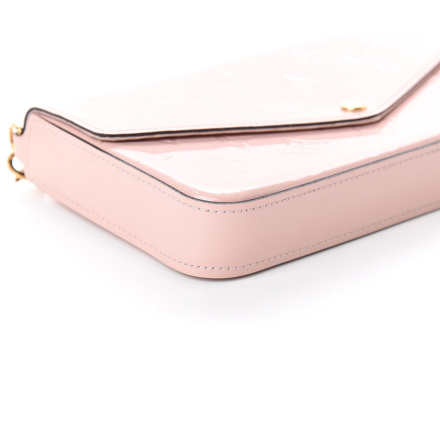 Louis Vuitton Vernis Felicie Chain Wallet Rose Ballerine 7 of 8