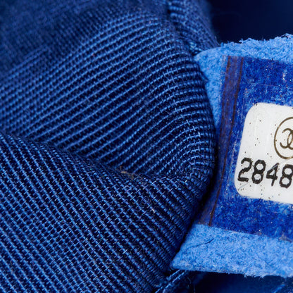 Chanel Lambskin Chevron Quilted Medium Boy Flap Blue 7 of 11