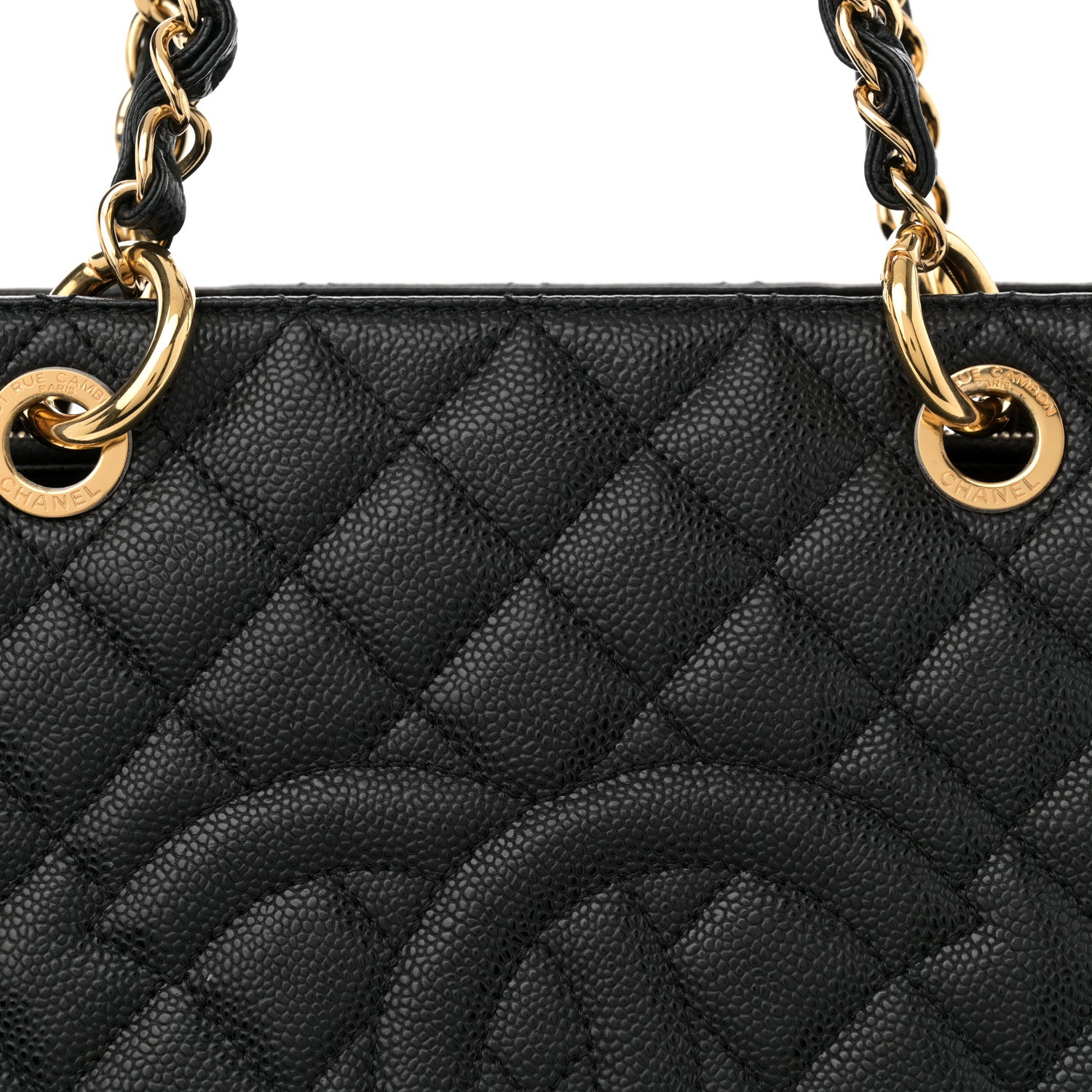 Chanel Caviar Quilted Grand Shopping Tote GST Black 8 of 10