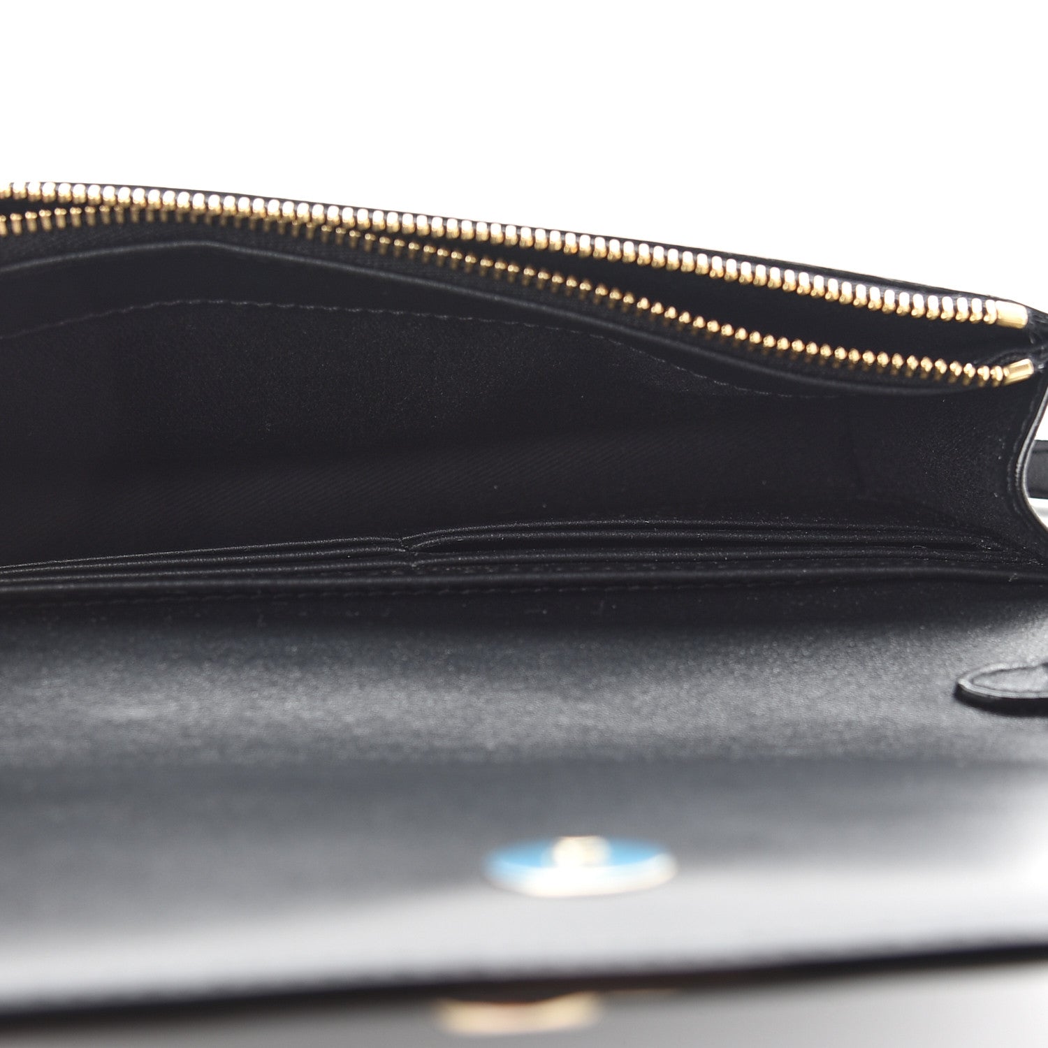 Jimmy Choo Calfskin Palace Wallet On Chain Black 5 of 8