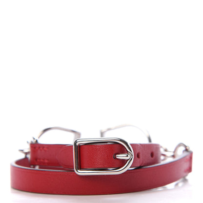 Hermes Swift Etrier Double Tour Bracelet T2 Rouge Casaque 3 of 6
