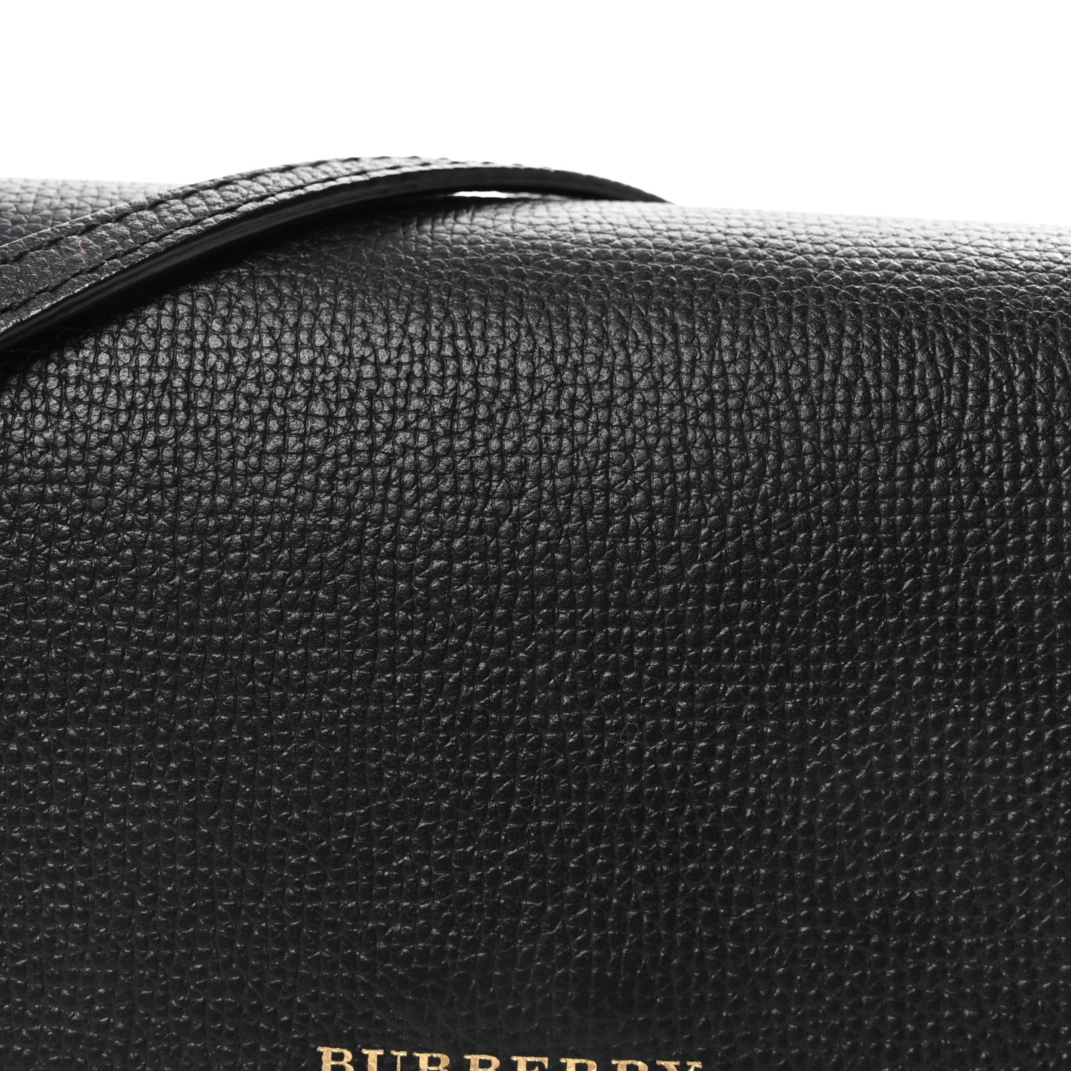 Burberry Grainy Calfskin House Check Henley Wallet On Chain Black 7 of 9