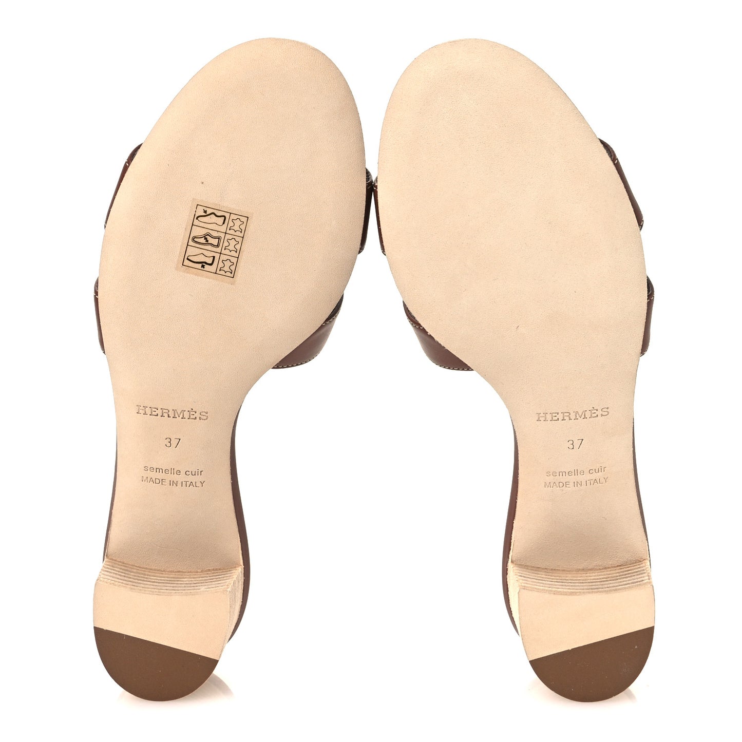Calfskin Oasis Sandals 37 Gold