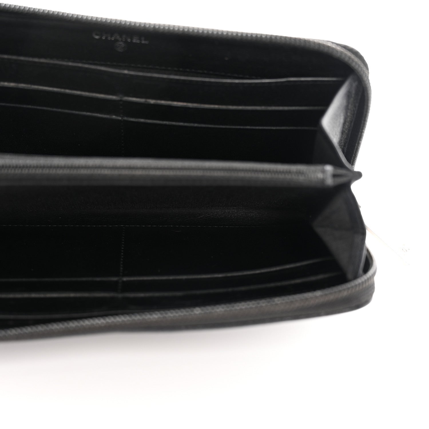 Chanel Caviar Large Timeless CC Zip Around Wallet Black 5 of 24
