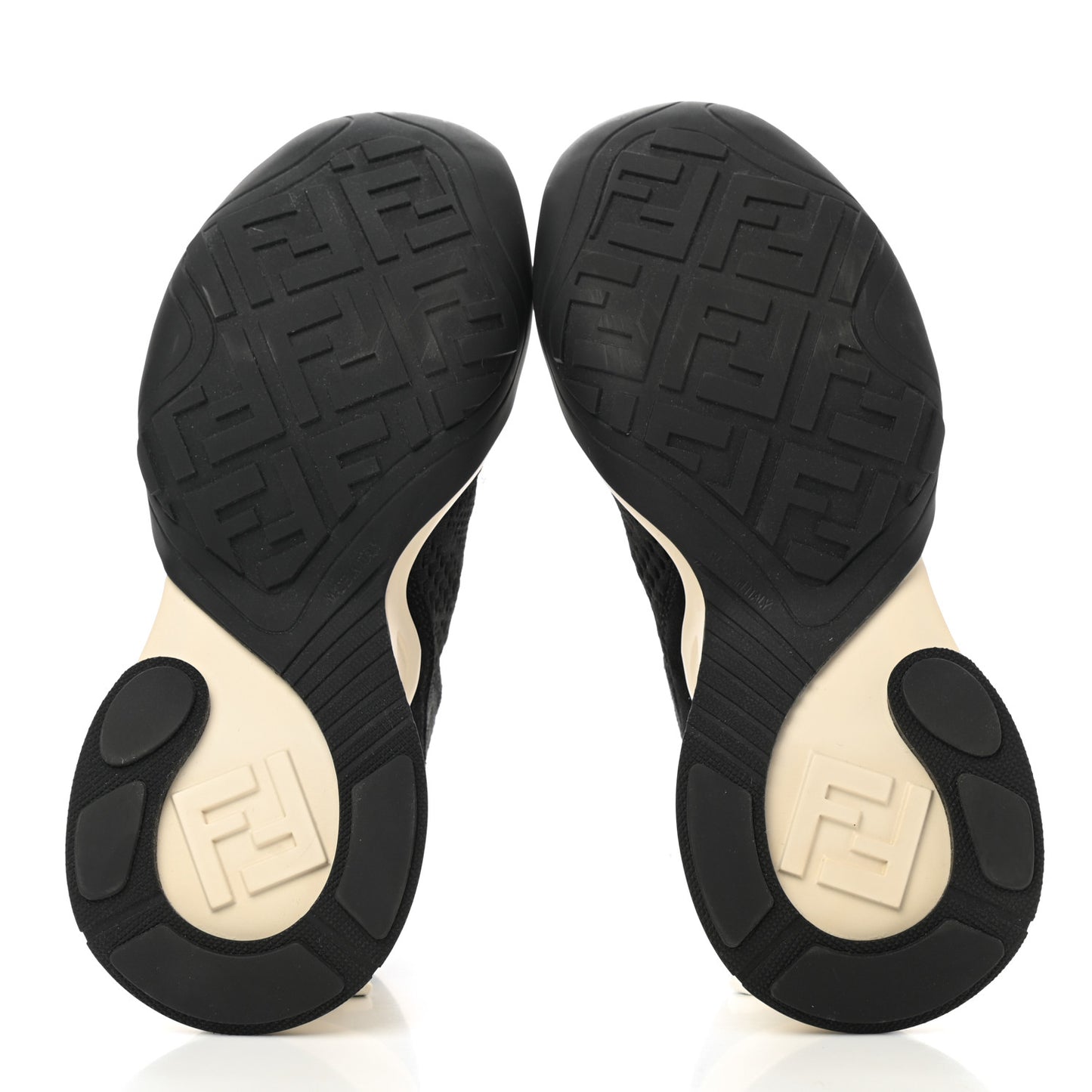 Technical 3D Mesh Womens FFluid Zip Up Sneakers 35 Black