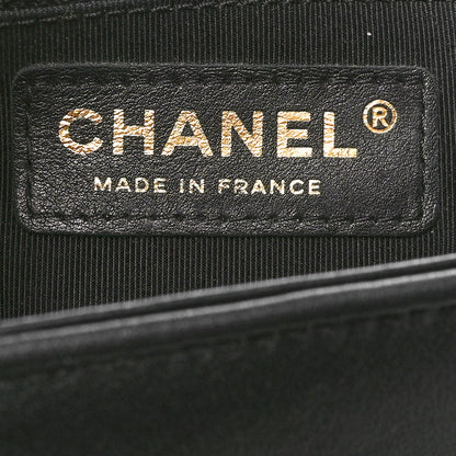 Chanel Lambskin Quilted Medium Boy Flap Black 6 of 12