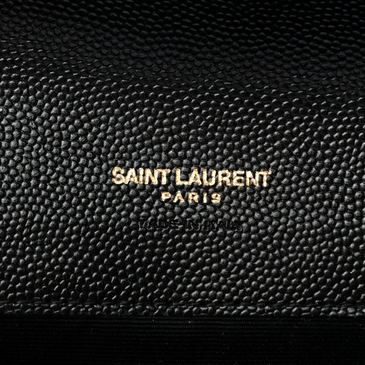 Grain De Poudre Textured Mixed Matelasse Triquilt Monogram Clutch Black
