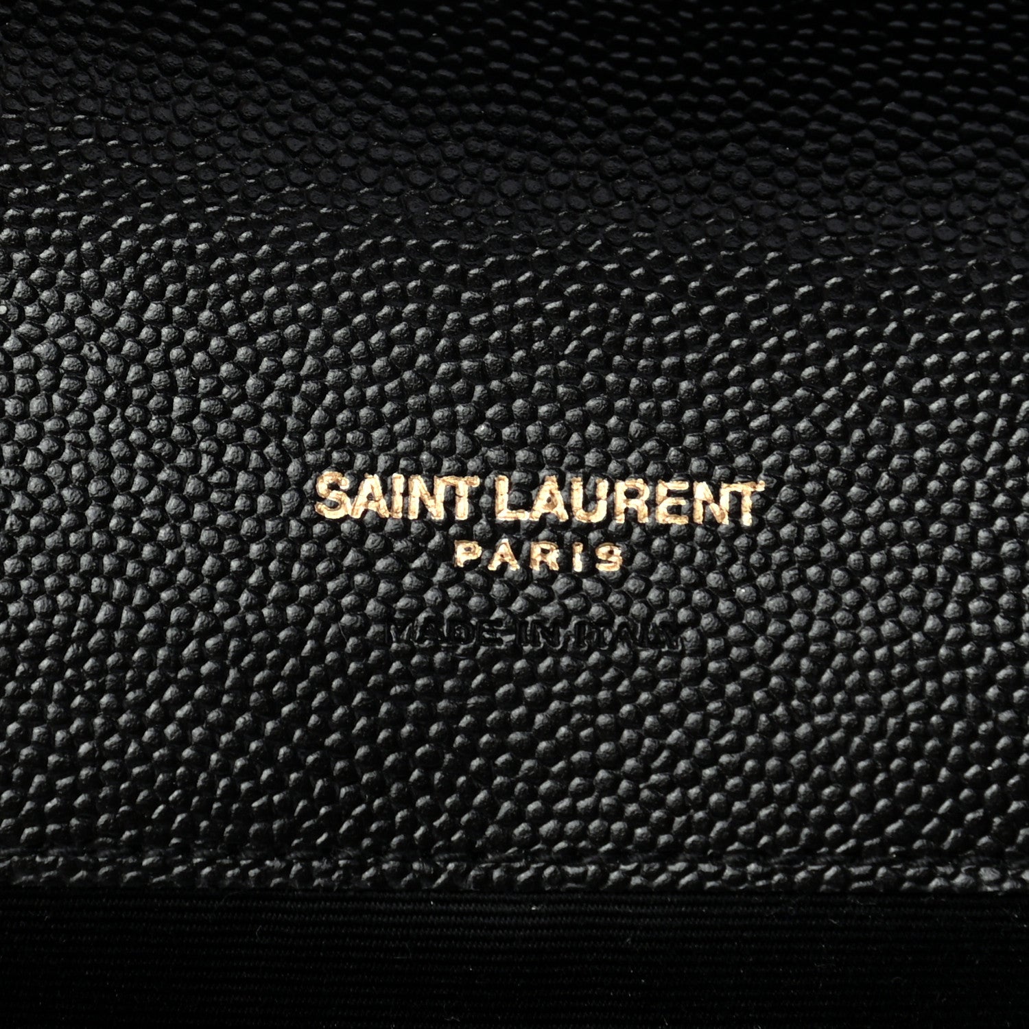 Saint Laurent Grain De Poudre Textured Mixed Matelasse Triquilt Monogram Clutch Black 6 of 7