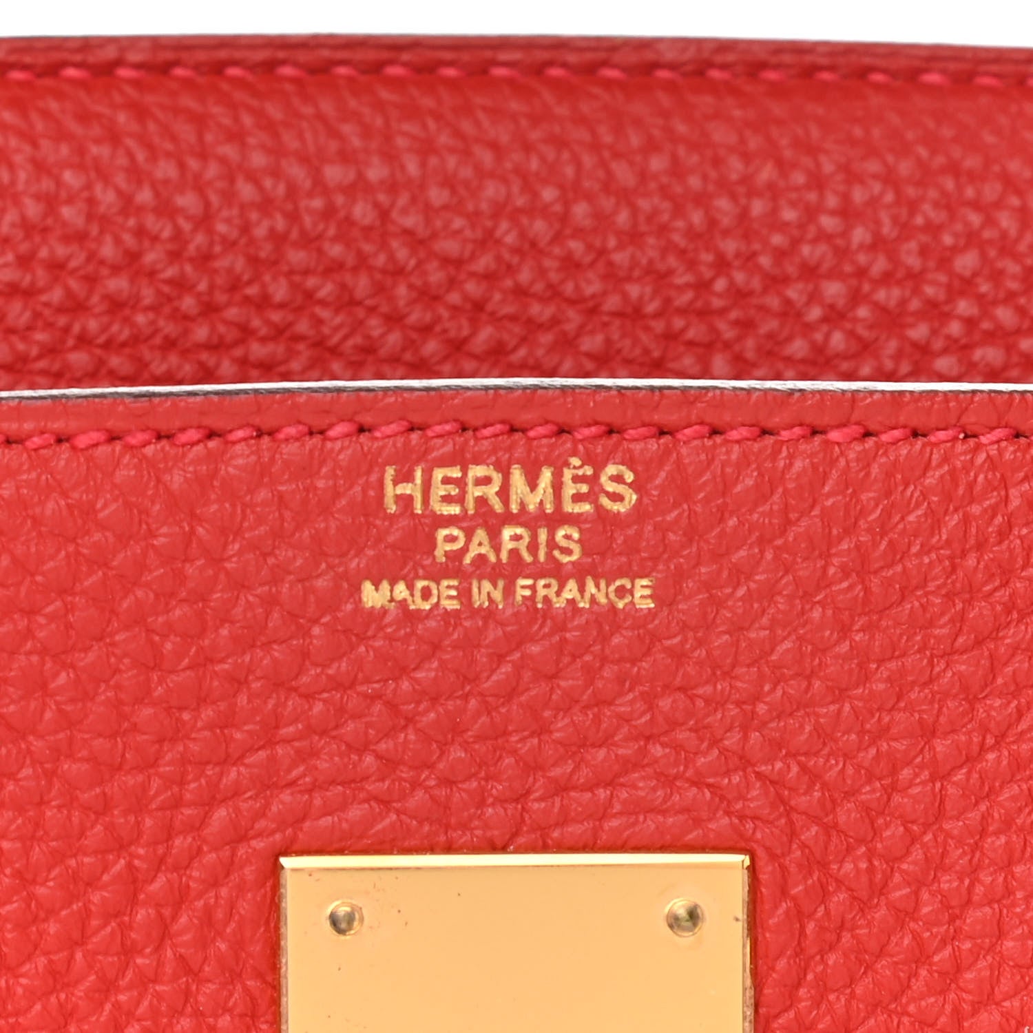 Hermes Togo Birkin 30 Rouge Casaque 6 of 12