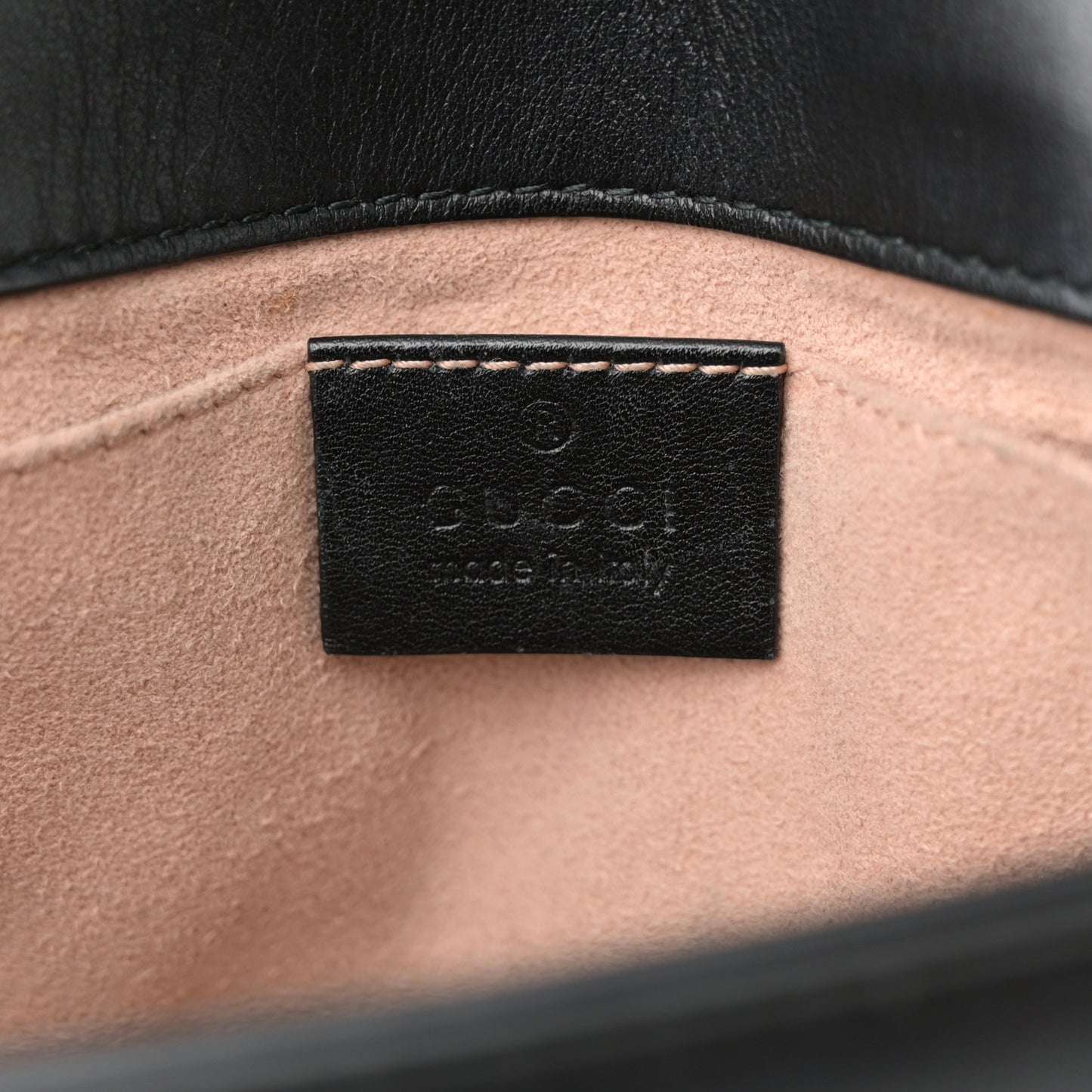 Calfskin Matelasse Mini GG Marmont Shoulder Bag Black