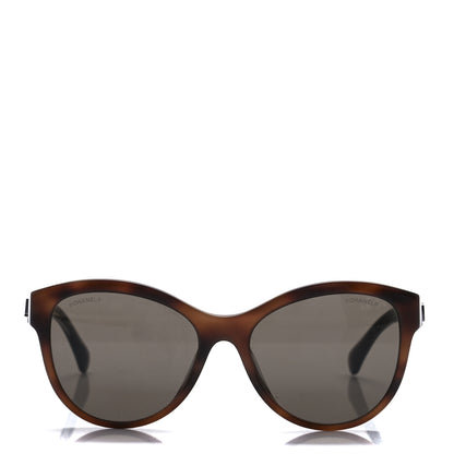 Chanel Acetate Pantos Logo Sunglasses 5458 Tortoise Brown 2 of 8