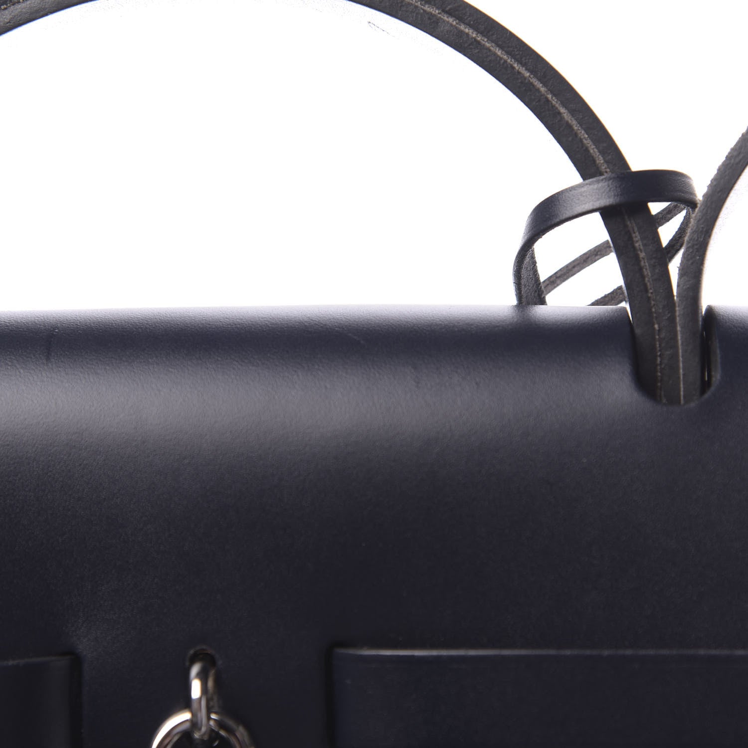Hermes Toile Vache Calfskin Herbag Zip 39 GM Bleu Indigo 14 of 15