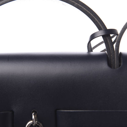 Hermes Toile Vache Calfskin Herbag Zip 39 GM Bleu Indigo 14 of 15