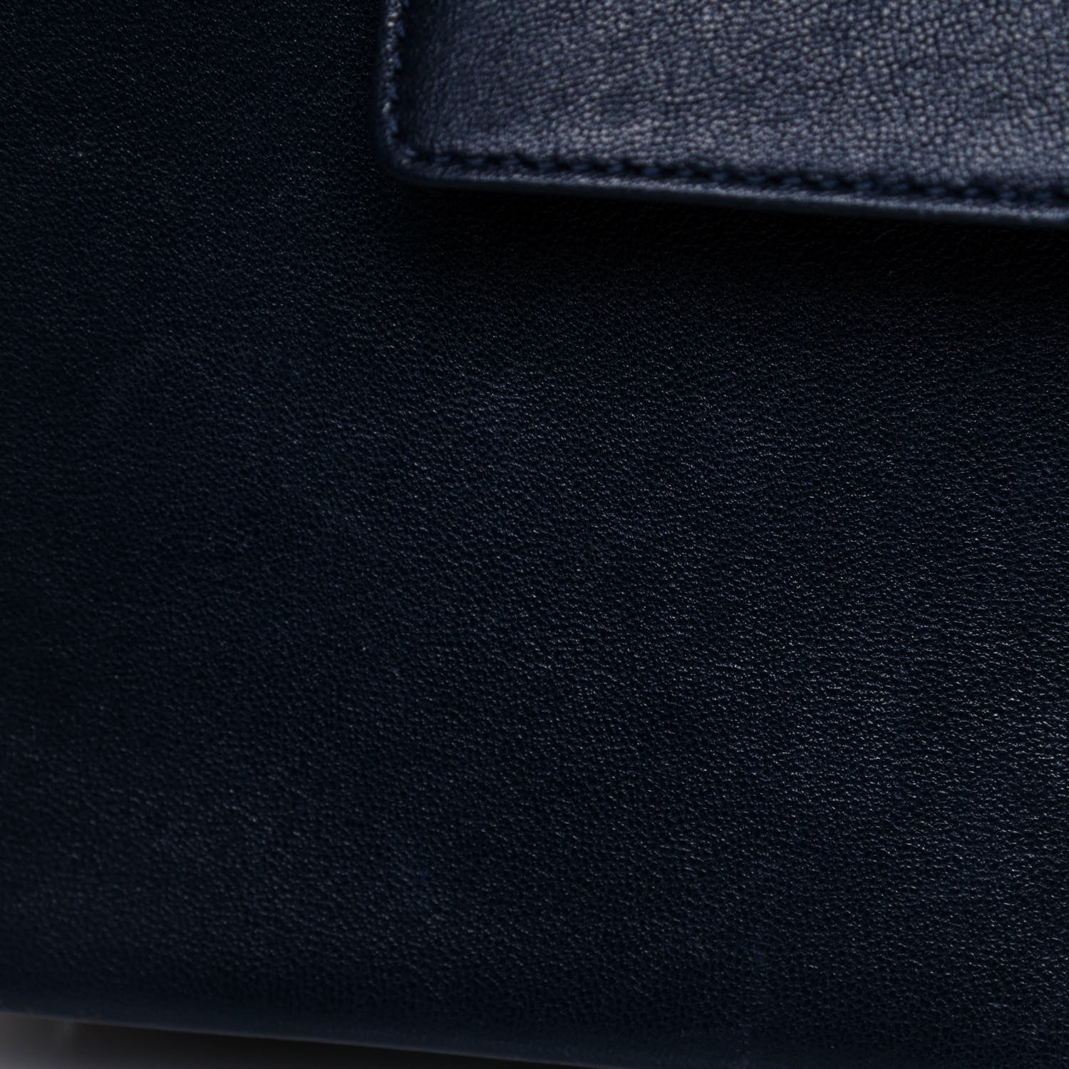 Chanel Sheepskin Quilted Vintage Mademoiselle Flap Navy 13 of 14