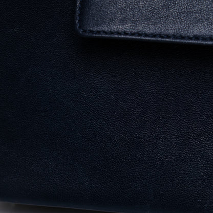 Chanel Sheepskin Quilted Vintage Mademoiselle Flap Navy 13 of 14