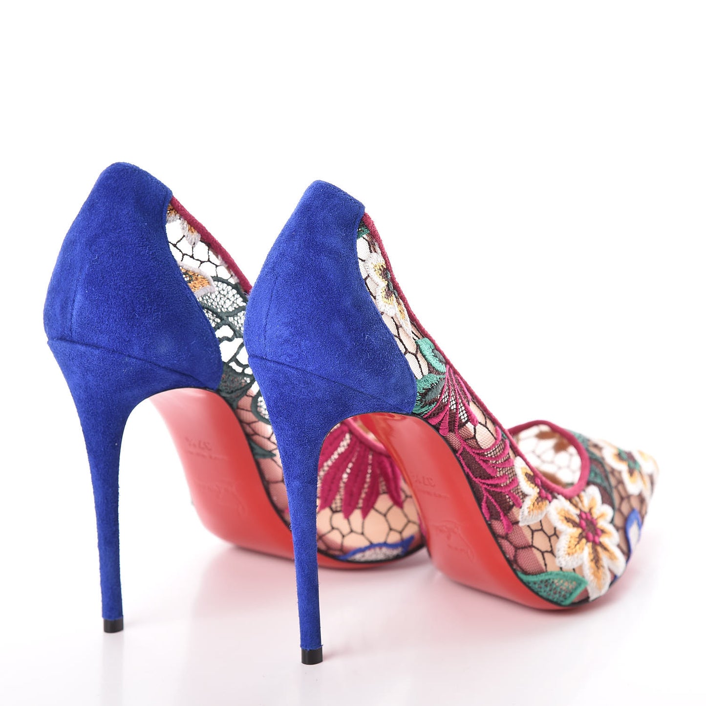 Lace Veau Velours Florale Follies 100 Pumps 37.5 Multicolor