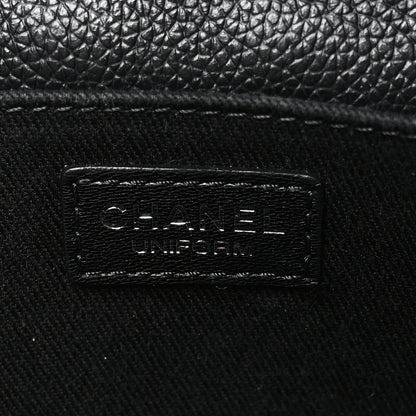 Chanel Grained Calfskin Quilted 2.55 Reissue Flap Belt Bag Clutch Black 6 of 12