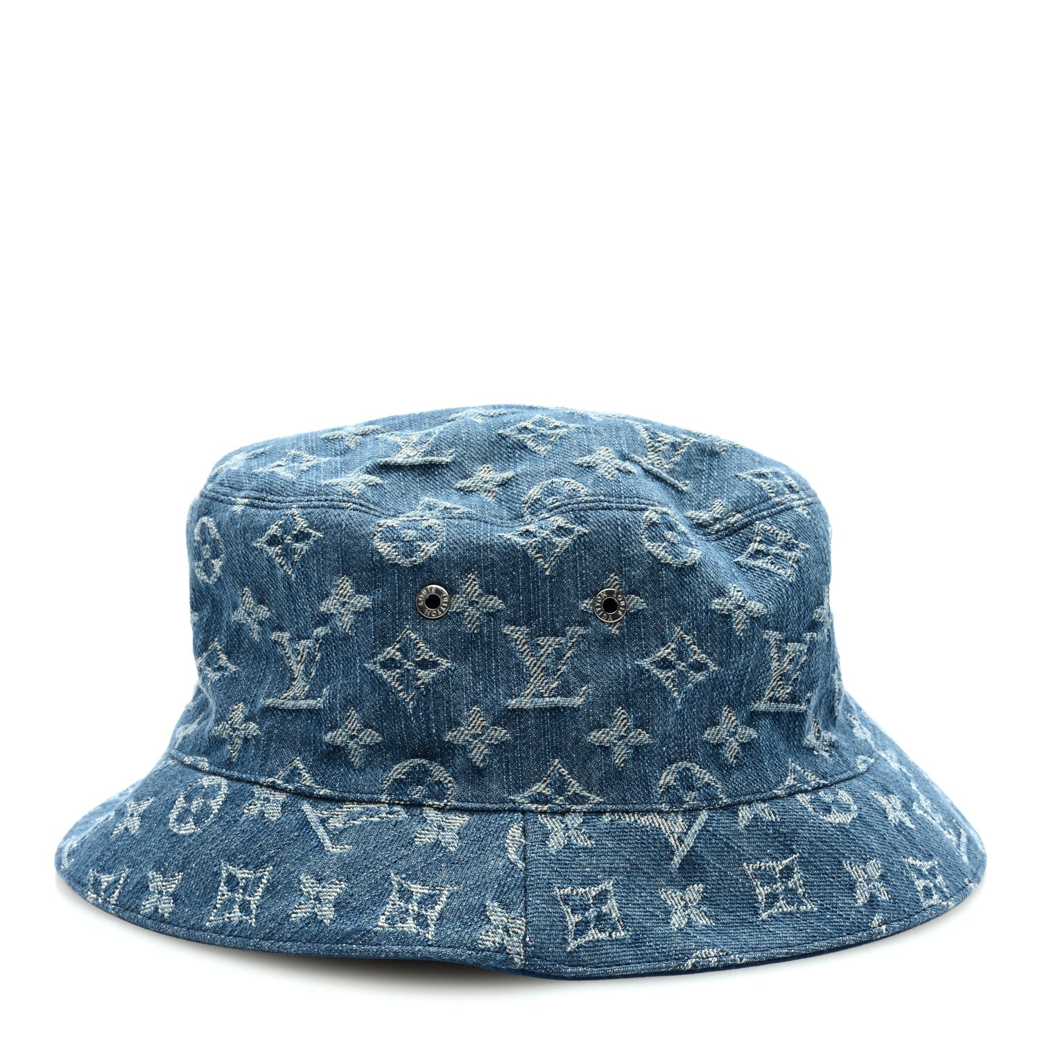 Louis Vuitton Monogram Denim Transformable Bob Bucket Hat 62 Blue 9 of 12