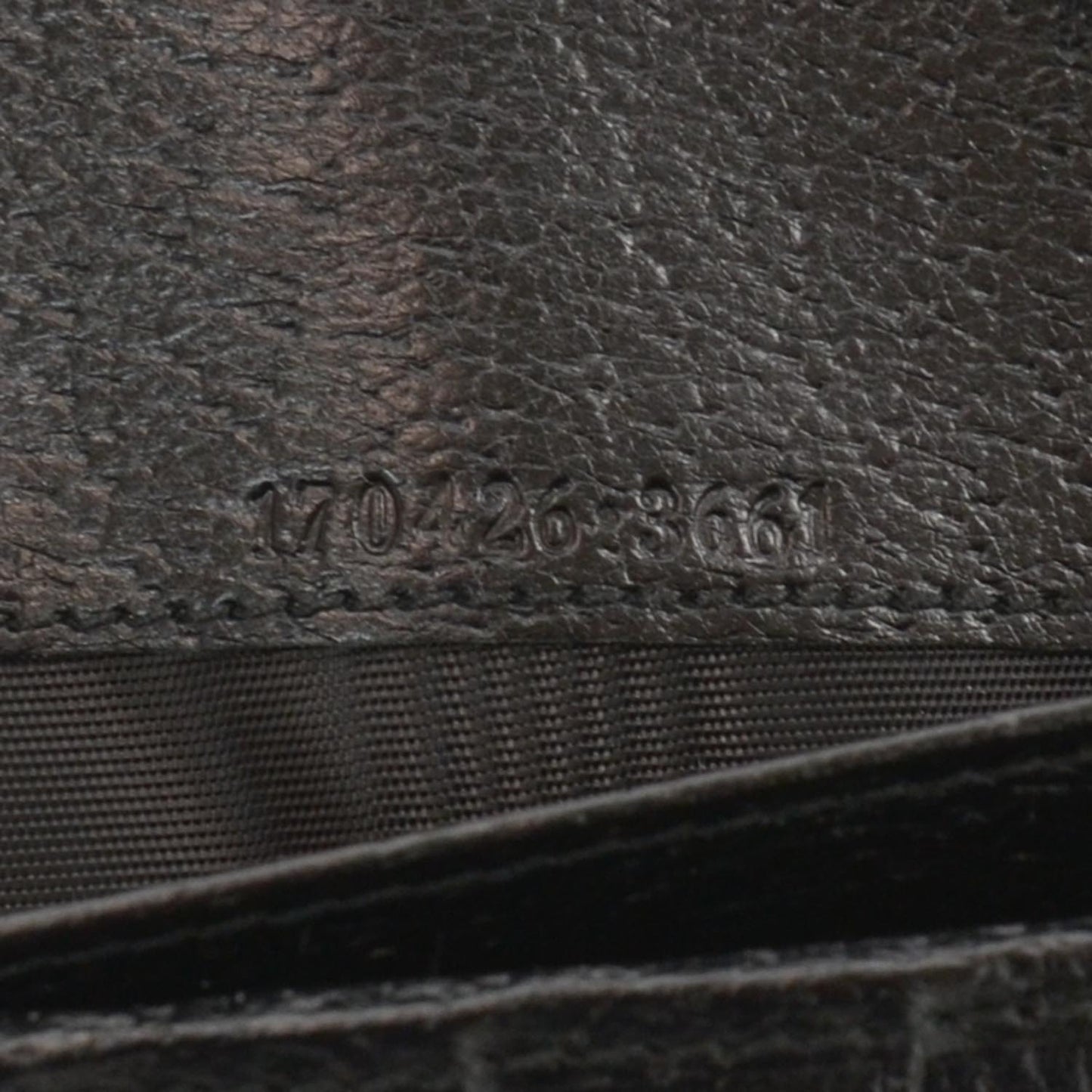 Monogram Metal Bar Chain Wallet Black