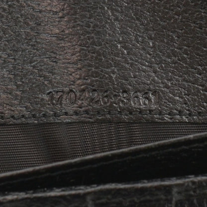 Gucci Monogram Metal Bar Chain Wallet Black 5 of 7