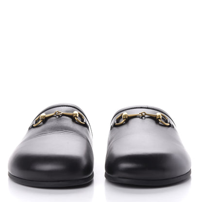 Gucci Malaga Kid Womens Horsebit River Slippers 35 Black 2 of 10