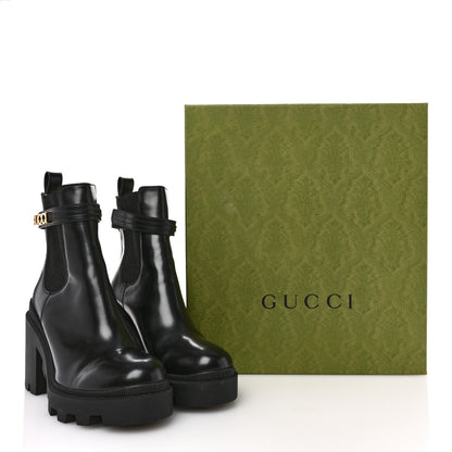 Gucci Magnum Calfskin Logo Ankle Boots 40 Black 11 of 11