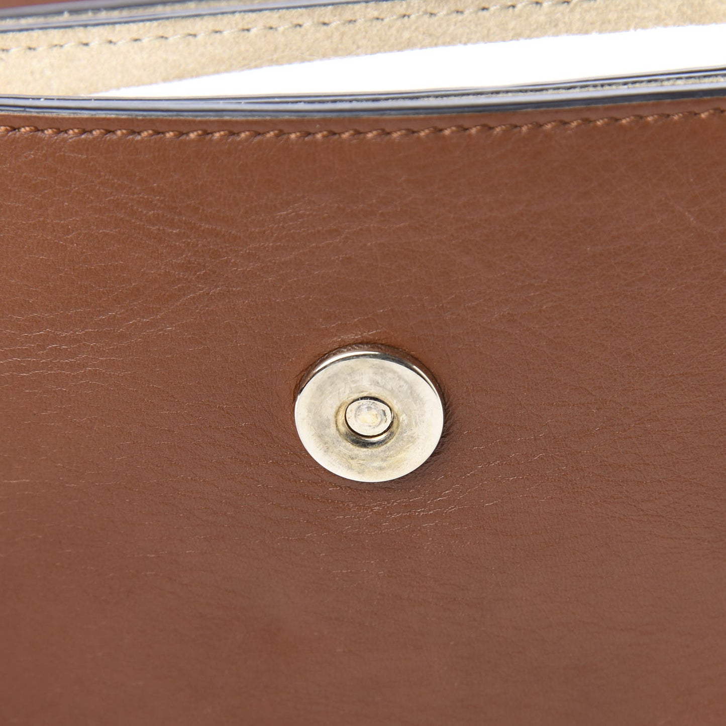 Suede Calfskin Small Faye Shoulder Bag Tobacco