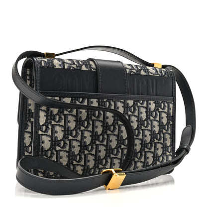 Christian Dior Oblique 30 Montaigne Flap Bag Blue 3 of 9