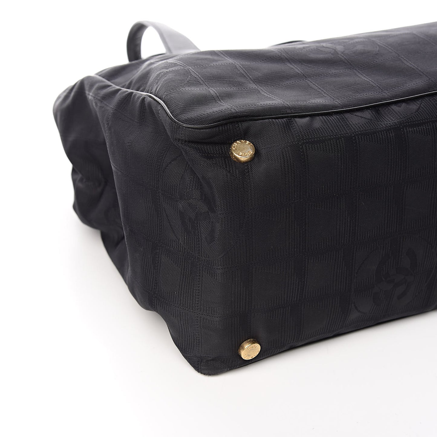 Nylon Large Travel Tote Black